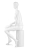 Seated Female Egghead Full-Body Mannequin | PM Collection | Mannequins Express - Image 3 of 0