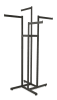 matte black 4 way adjustable garment rack retail display mannequins express - Image 1 of 0