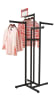 matte black 4 way adjustable garment rack retail display mannequins express - Image 2 of 0