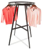 matte black round garment display rack retail fixture mannequins express - Image 2 of 0