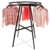 Black Matte 42" Round Garment Display Rack - Image 2 of 0
