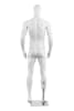 Glossy white male egghead bodybuilder full-body mannequin in standing pose - Image 3 of 0