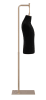 Male display dress form with natural canvas torso on metal hanging base adjustable retail mannequin for boutiques and designers - Image 3 of 0
