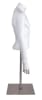 headless male torso display form with arms at sides and stainless steel base for retail clothing merchandising - Image 3 of 0