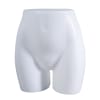 Unbreakable female slip torso butt form milky white smooth plastic retail display mannequin form - Image 1 of 0