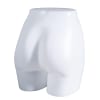 Unbreakable female slip torso butt form milky white smooth plastic retail display mannequin form - Image 2 of 0