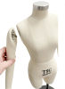 Half Scale Professional female 3/4 body dress form on adjustable stand - The Signature Collection by Mannequins Express - Image 5 of 0