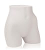 Female white mid form mannequin with full round butt design made of fiberglass and self-standing base for retail display - Image 1 of 0