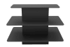 black 3 tier rectangular waterfall display table retail fixture mannequins express - Image 2 of 0