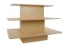 3 tier melamine rectangular display table retail merchandising mannequins express - Image 1 of 0