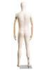 Male Fabric-Wrapped Mannequin with Articulating Arms | Natural, Burgundy, or Black | WP Series | Mannequins Express - Image 3 of 0