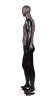 distressed leather look male mannequin matte black right leg bent retail display mannequins express - Image 2 of 0