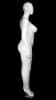 glossy white plus size female mannequin size 16 hands by sides retail display mannequins express - Image 4 of 0