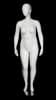 glossy white plus size abstract female mannequin size 16 left leg bent retail display mannequins express - Image 1 of 0