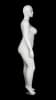 glossy white plus size abstract female mannequin size 16 left leg bent retail display mannequins express - Image 4 of 0