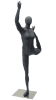 Athletic Gray Egghead Female Yoga Mannequin - Dancer Pose - Image 2 of 0