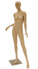 Suze female mannequin in a natural fleshtone finish with realistic facial features and a sturdy metal base. - Image 2 of 0