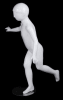 child mannequin glossy white running pose retail display mannequins express - Image 2 of 0
