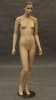 Artria professional female mannequin in natural fleshtone finish on a stable chrome base for retail display. - Image 2 of 0