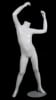 glossy white child mannequin headless stretching pose retail display mannequins express - Image 1 of 0