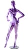 metallic purple female egghead mannequin hands on hips retail display mannequins express - Image 1 of 0