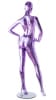 metallic purple female egghead mannequin hands on hips retail display mannequins express - Image 2 of 0