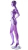 metallic purple female egghead mannequin hands on hips retail display mannequins express - Image 3 of 0