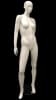 White Mannequin Abstract Head Female with Left Hand Behind Back - Image 1 of 0