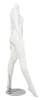 glossy white female mannequin right leg out retail display mannequins express - Image 2 of 0