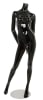 glossy black female mannequin leg out retail display mannequins express - Image 1 of 0