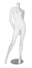 glossy white female mannequin headless changeable heads retail display mannequins express - Image 1 of 0