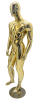 Male  Egghead or Headless Mannequin Gold Chrome - Image 2 of 0