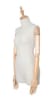 Mixed Fabric Linen 3/4 Torso Female Body Display Form with Posable Wood Arms - Image 2 of 0