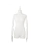 matte white female torso form posable wood arms retail display mannequins express - Image 1 of 0