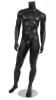 matte black male mannequin right leg out pose headless changeable heads retail display mannequins express - Image 1 of 0