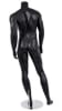 matte black male mannequin right leg out pose headless changeable heads retail display mannequins express - Image 3 of 0