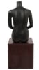 matte black seated female mannequin pose 5 headless changeable heads retail display mannequins express - Image 3 of 0