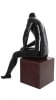 glossy black seated male mannequin headless retail display mannequins express - Image 3 of 0
