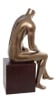metallic pewter seated male mannequin headless retail display mannequins express - Image 4 of 0