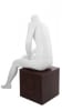 glossy white seated male mannequin headless retail display mannequins express - Image 3 of 0