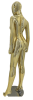 Gold chrome female Brazilian mannequin pose 1, egghead or headless display – Zing Display - Image 2 of 0