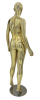 gold chrome female mannequin egghead headless pose 1 retail display mannequins express - Image 4 of 0