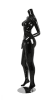 glossy black female seated mannequin headless changeable heads retail display mannequins express - Image 2 of 0
