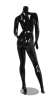 glossy black female seated mannequin headless changeable heads retail display mannequins express - Image 3 of 0