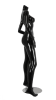 glossy black female seated mannequin headless changeable heads retail display mannequins express - Image 4 of 0
