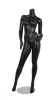 matte black female seated mannequin headless changeable heads retail display mannequins express - Image 1 of 0