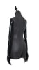 Black Leatherette 3/4 Torso Female Body Display Form with Posable Wood Arms - Image 3 of 0