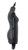 Black Leatherette 3/4 Torso Female Body Display Form with Posable Wood Arms - Image 4 of 0