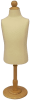 Unisex child dress form.  Base and finial included. Shop all of our child dress forms at www.zingdisplay.com - Image 1 of 0