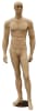 Realistic athletic male mannequin in light fleshtone for sportswear and retail clothing display - Image 1 of 0